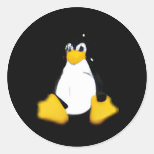 Adesivo Cinza Linux Linux Pequeno