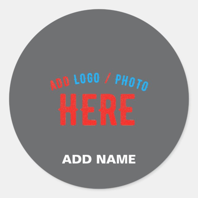 ADESIVO CINZA PERSONALIZÁVEL MODERNA COM MARCA VERIFICADA (Frente)