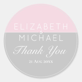 Adesivo Cinza Rosa De Açúcar Agradeço-Lhe Os Pinheiros