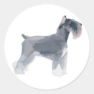 Adesivo Cinza Schnauzer