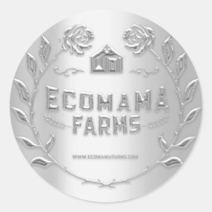 Adesivo Cinzas de amostra de testador de prata de logotipo