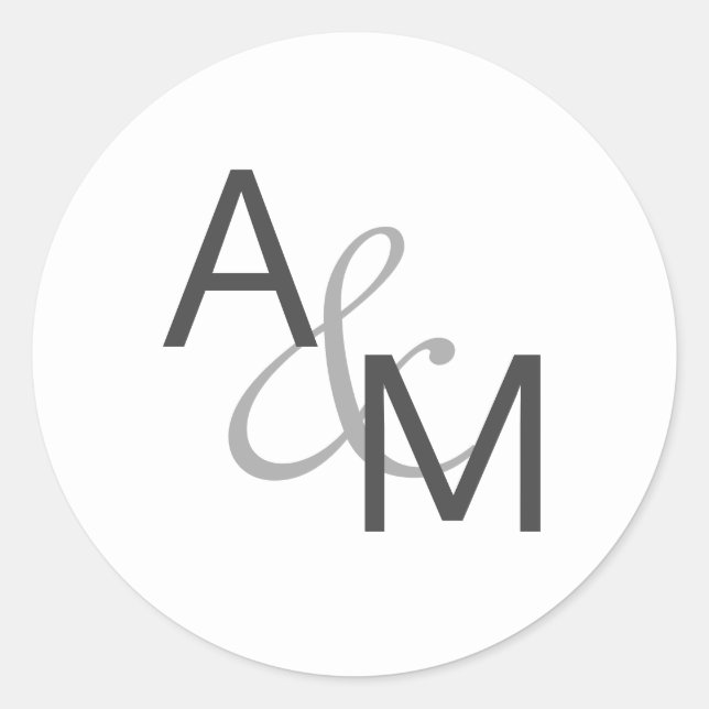 Adesivo Cinzas de carvão e selos de envelopes brancos mono (Frente)