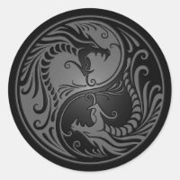 Cinzas e Dragões Yin Yang Black
