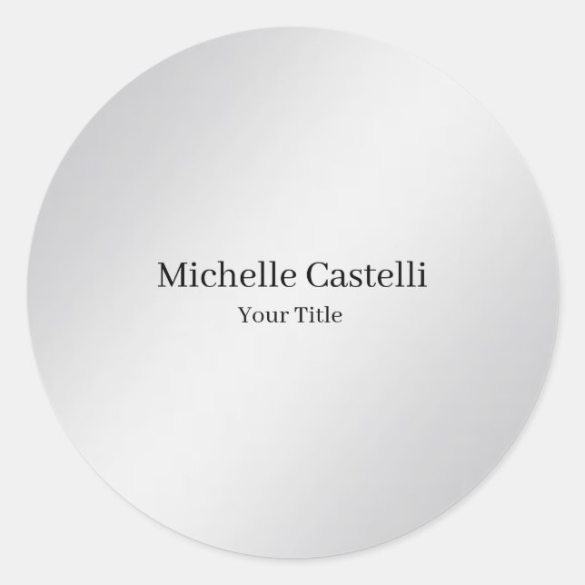 Adesivo Cinzas Metálicas Exclusivas Profissionais Modernas (Frente)