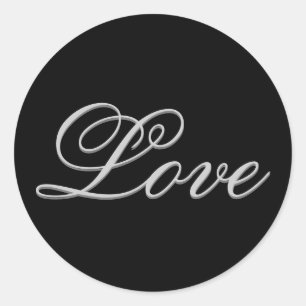 Adesivo Cinzas sofisticadas Pocena de Casamento de Amor Ne