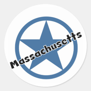 Adesivo Circle Massachusetts