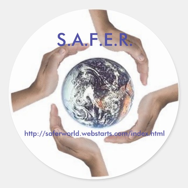 Adesivo Circle_of_Hands, S.A.F.E.R., http://saferworld.... (Frente)