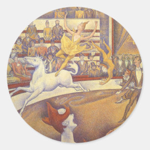 Adesivo Circo por Georges Seurat, Arte Pontilhista Antiga