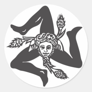 Adesivo Circolare TRINACRIA