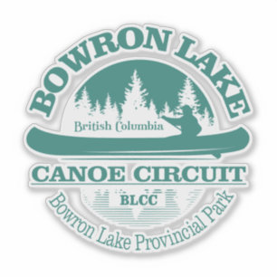 Adesivo Circuito da Canoa do Lago Bowron