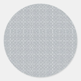Adesivo circular com um padrão geométrico detalhad
