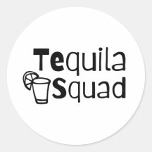 Adesivo Circular da Equipe Tequila