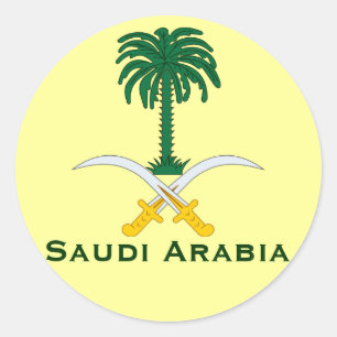 Adesivo Circular Sticker* de Arábia Saudita
