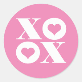adesivo circular xoxo do dia dos namorados