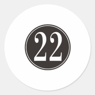 Adesivo Círculo #22 preto (parte dianteira)