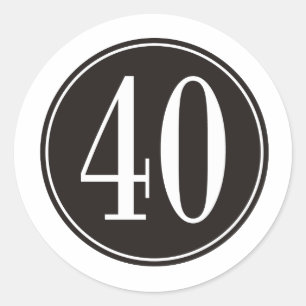 Adesivo Círculo #40 preto