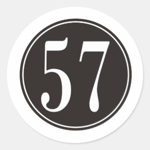 Adesivo Círculo #57 preto