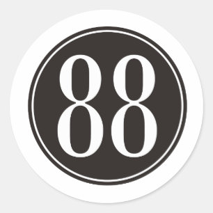 Adesivo Círculo #88 preto