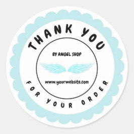 Adesivo Círculo Anjo Azul Personalizar