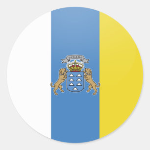 Adesivo Círculo da bandeira da qualidade das Ilhas