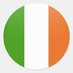 Adesivo Círculo da bandeira da qualidade de Ireland