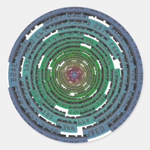 Adesivo Círculo da cifragem - FECHADO