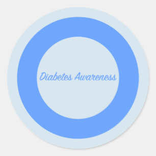 Adesivo Círculo da consciência do diabetes