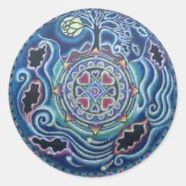 Adesivo Círculo das Estações - Queda do Equinox Mandala