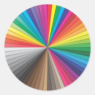 Adesivo círculo de amostras de cores