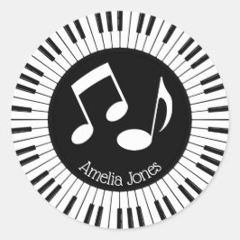 Adesivo Círculo de Chaves Piano Design