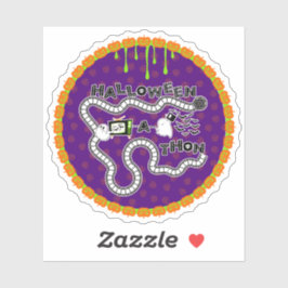 Adesivo Círculo de Conselho do Jogo Halloweenathon com Fan