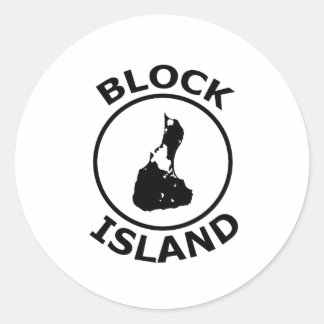 Adesivo Círculo de Dentro de Forma de Ilha de Bloco