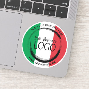 Adesivo Círculo de Logotipo Comercial das Cores de Sinali