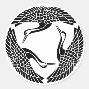 Adesivo Círculo de três gruas