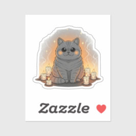 Adesivo Círculo de Velas Brit - Halloween de Shorthair Bri