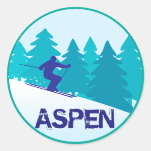 Adesivo Círculo do esqui de Aspen