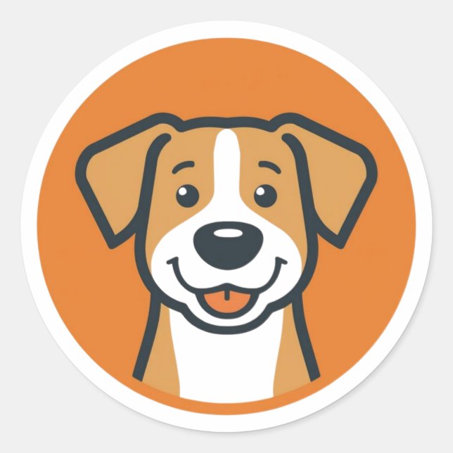 Adesivo Círculo Feliz de Canino (Frente)