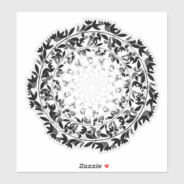 Adesivo Círculo Folha (Folha)