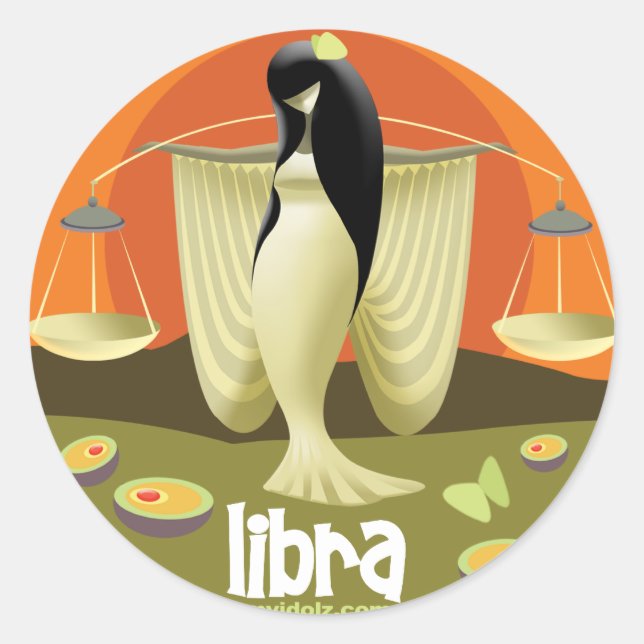 Adesivo Círculo Libra de Idolz (Frente)