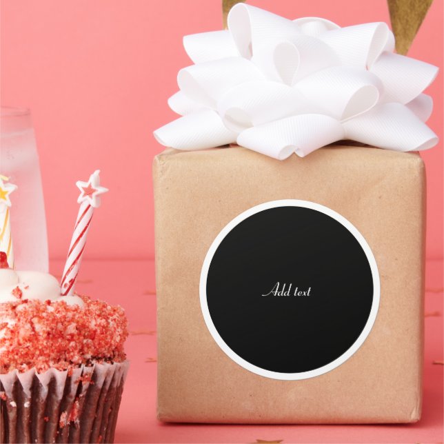 Adesivo Círculo preto com MODELO de armação em círculo bra (Festa)