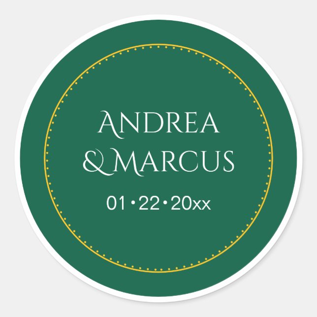 Adesivo Círculo Verde da Floresta (Frente)