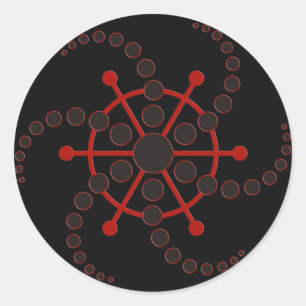 Adesivo círculo VII  preto