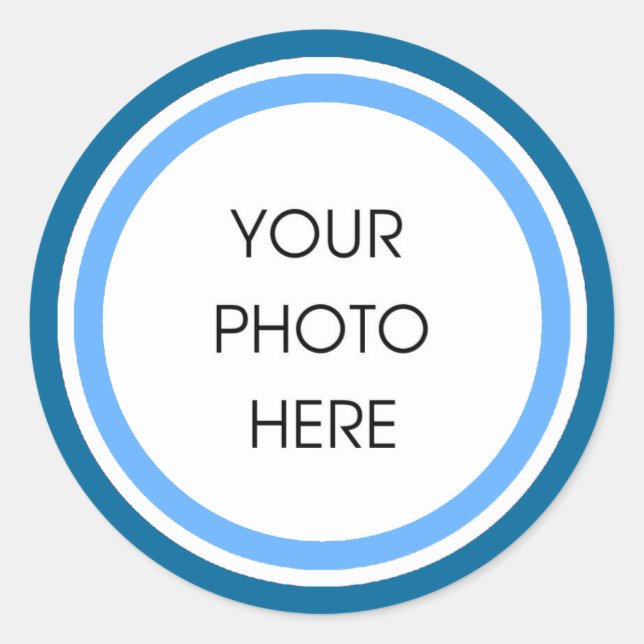 Adesivo Círculos Azuis de Bebê (Frente)