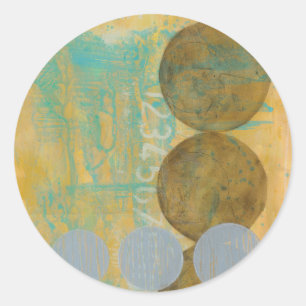 Adesivo Círculos castanho escuro e Cinza com números