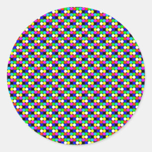 Adesivo círculos coloridos como