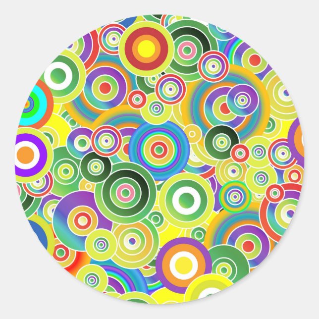 Adesivo Círculos de Cores (Frente)
