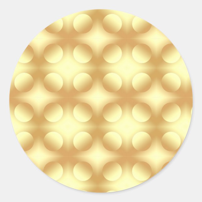 Adesivo Círculos Dourados Glamour Modelo Elegante em Branc (Frente)