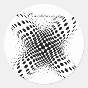 Adesivo Círculos X de meia-tona abstrato