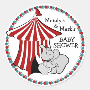 Adesivo Circus Tent Baby Elephant
