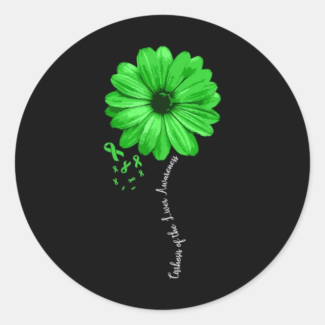 Adesivo Cirrose Da Guerreira Da Consciência Hepática Bonit (Frente)